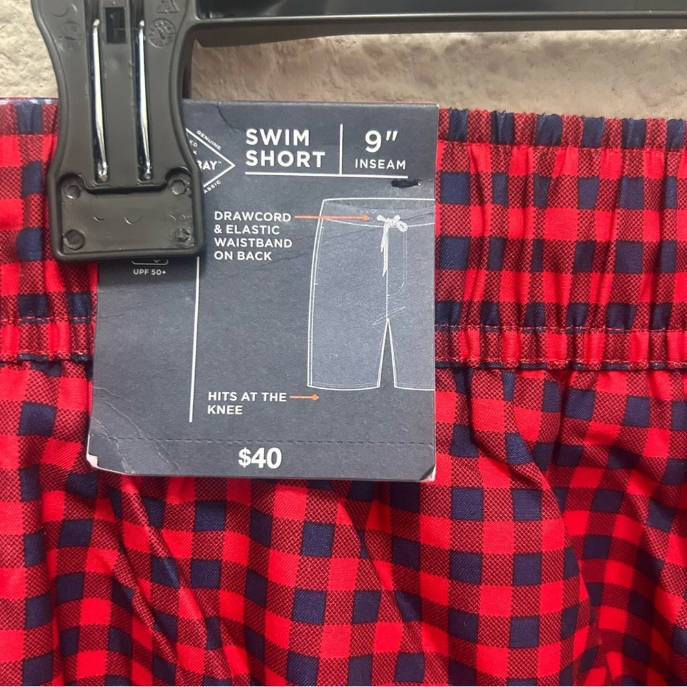 St. John's Bay Red and Navy Gingham 9